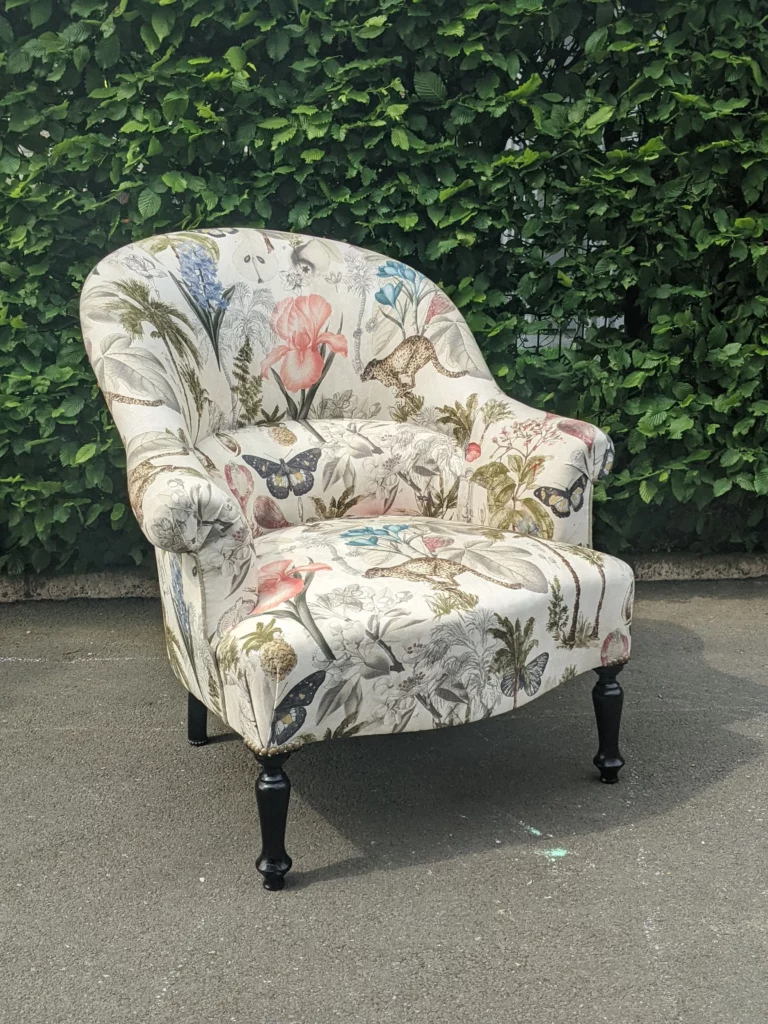 Restauration d&rsquo;un fauteuil crapaud